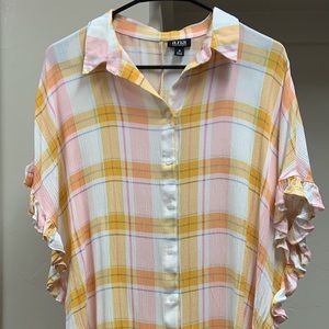 a.n.a. Tie Front Waist Shirt